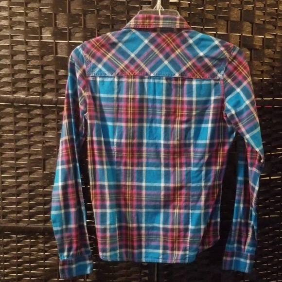 (🏷2/20)Blue Plaid L/S Shirt - Picture 2 of 5